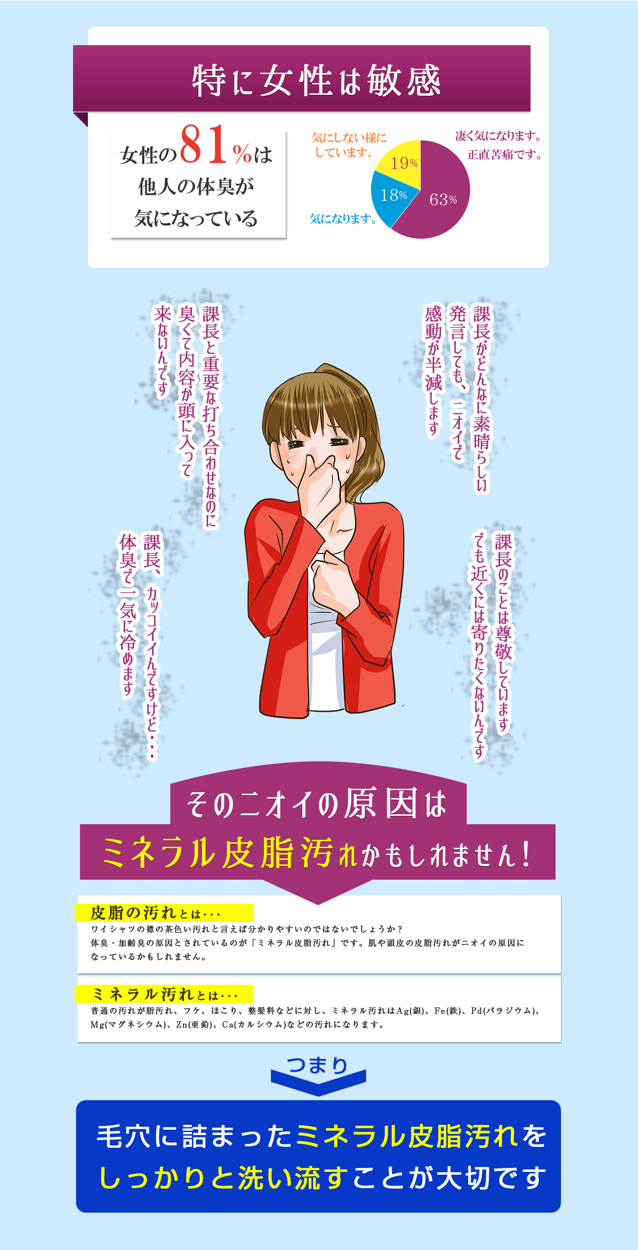 特に女性は敏感